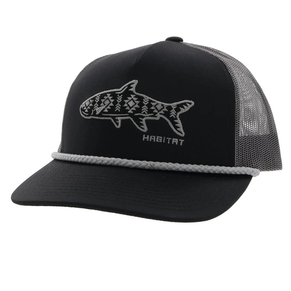 Hooey Habitat Aztec Fish Black/Grey