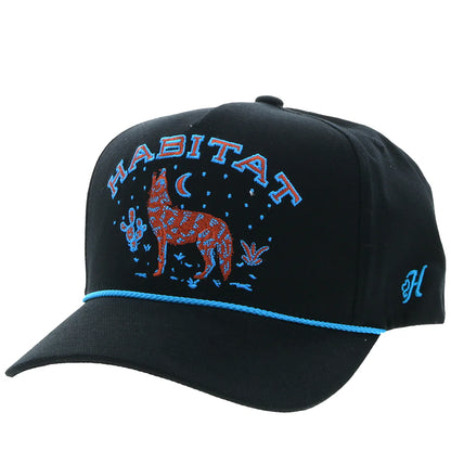 Hooey Habitat Wolf Logo Black