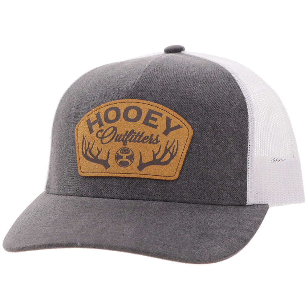 Hooey Outfitters Hat Black/White with Brown Patch