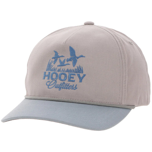 Hooey Decoy Hat Grey with Light Blue Logo