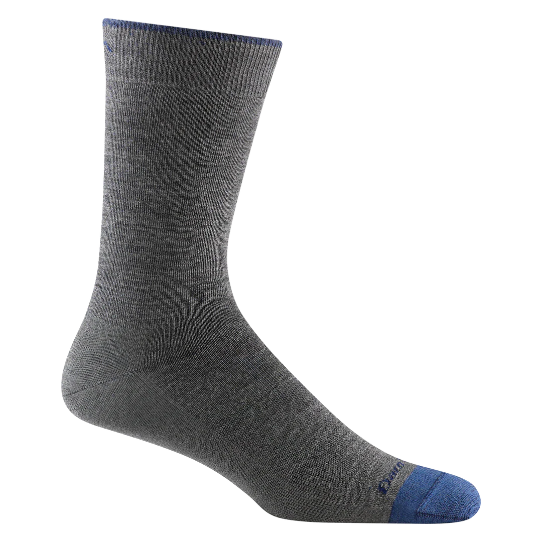 Darn Tough Solid Crew Lightweight Gray