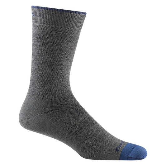 Darn Tough Solid Crew Lightweight Gray