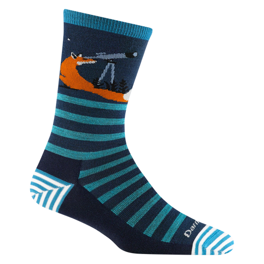 Darn Tough Women's Animal Haus Crew Lightweight No Cushion Lifestyle Sock Eclipse
