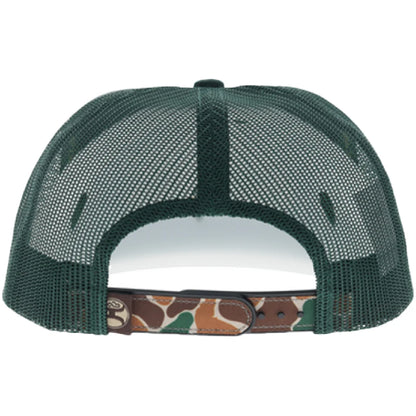 Hooey Sportsman 5-Panel Trucker Snapback Hat Green/Camo