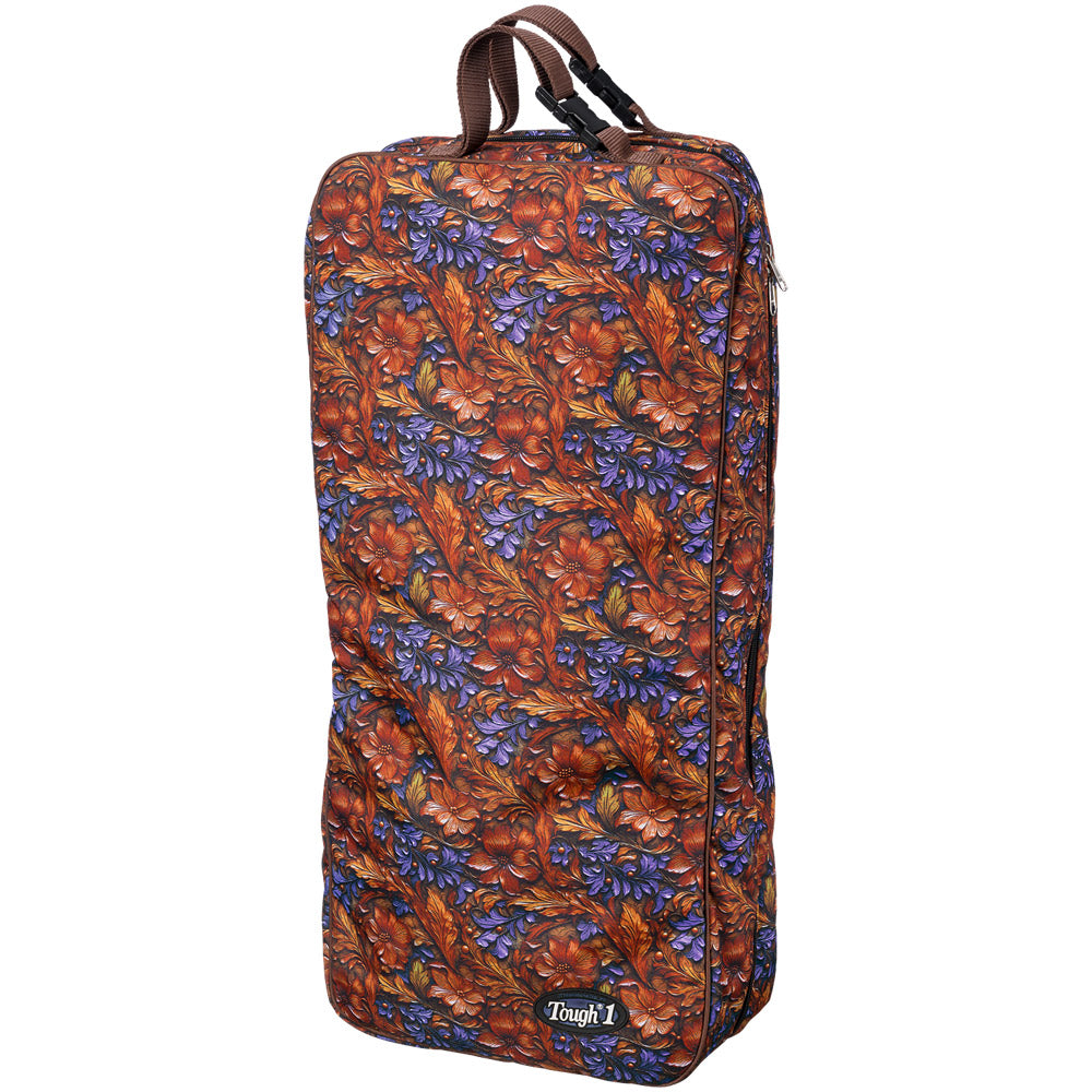 Tough 1 "Hand Carved" Print Double-Sided Halter/Bridle Bag