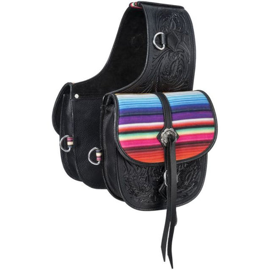 Tough 1 Print/Leather Saddle Bag