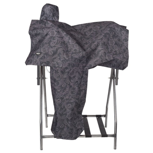 Tough 1 Tooled Leather Print Western Total Saddle Cover