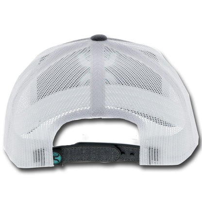 Hooey Charcoal/Grey White Logo Hat