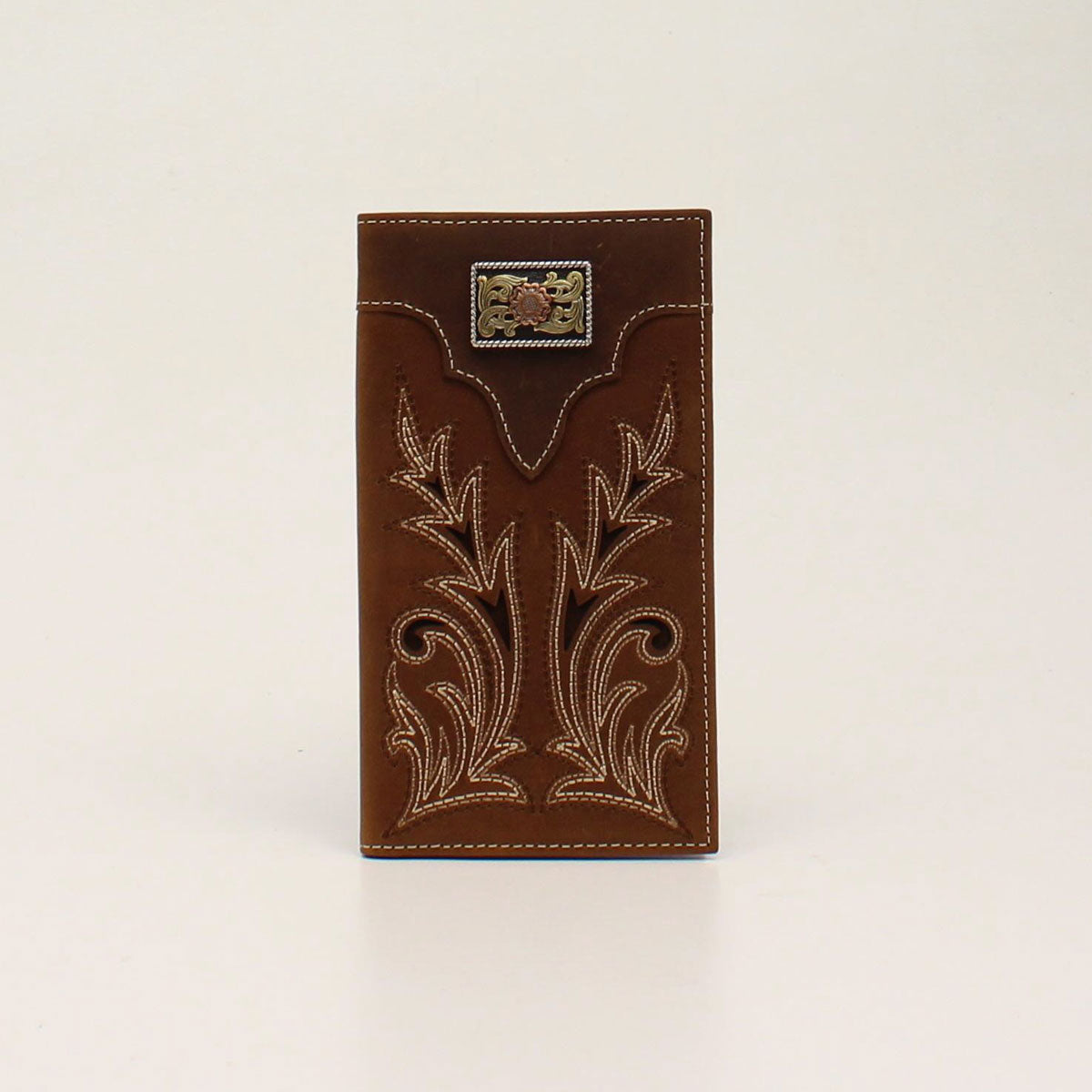 Nocona Boot Stitch Floral Concho Rodeo Wallet