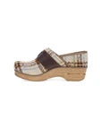 Dansko Pearson Clog Tan Plaid