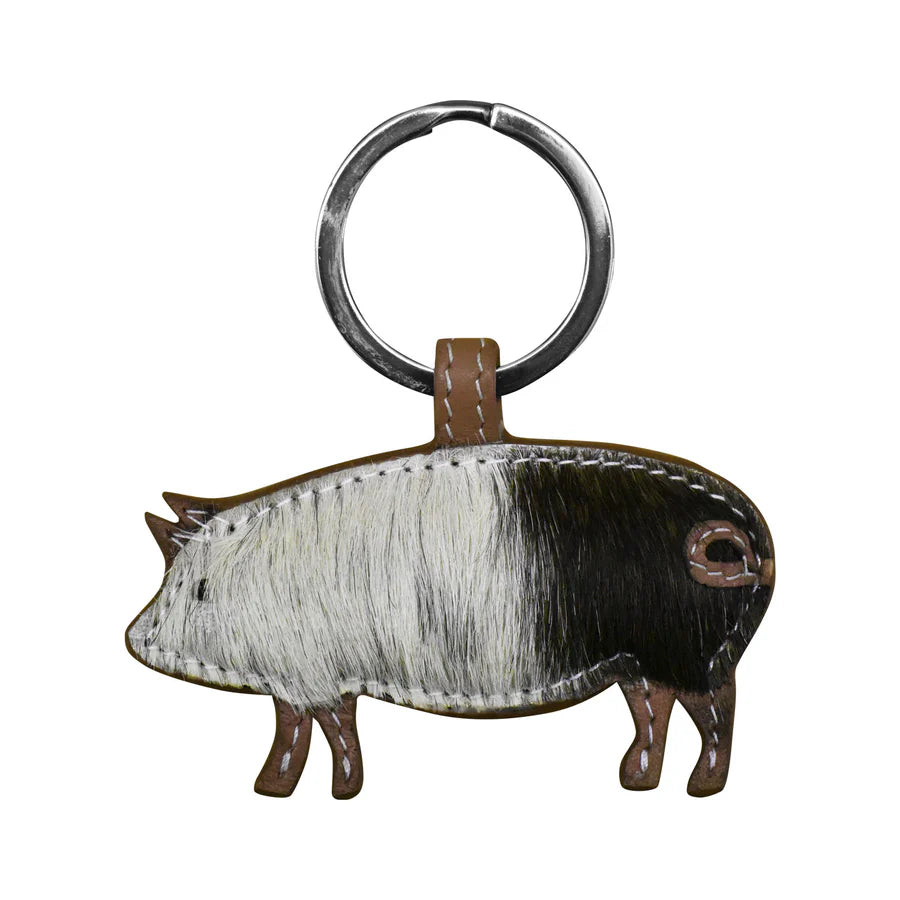 ili NY Pig Key Fob Haircalf
