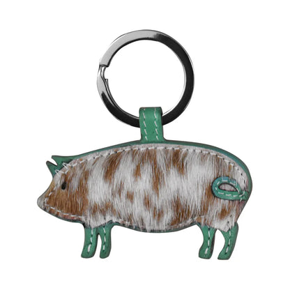 ili NY Pig Key Fob Haircalf