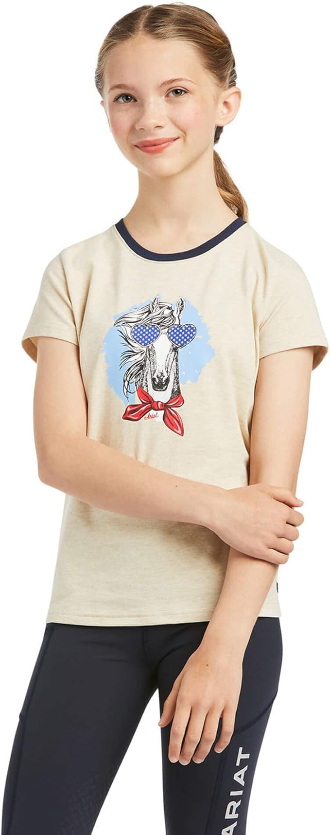 Ariat Fabulous Tee Oatmeal Heather