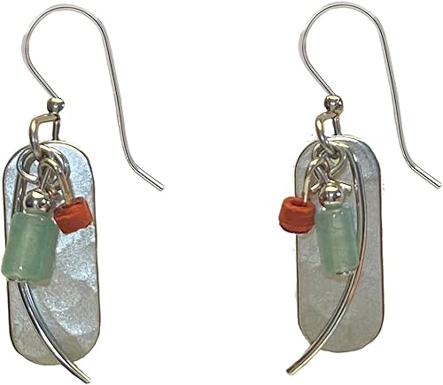 Silver Forest Silver Wisps with Beads Earring