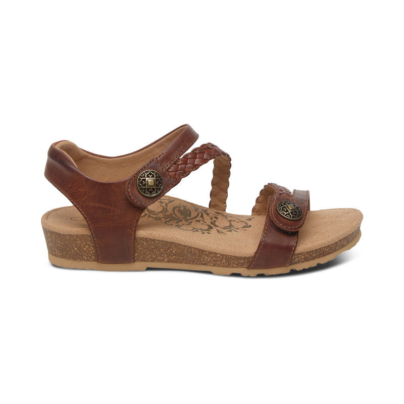 Aetrex Jillian Q Braid Walnut