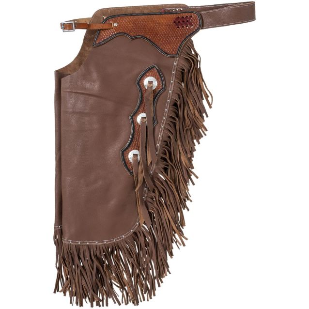 Tough 1 Basketweave Yoke Smooth Leather Premium Brown Chinks