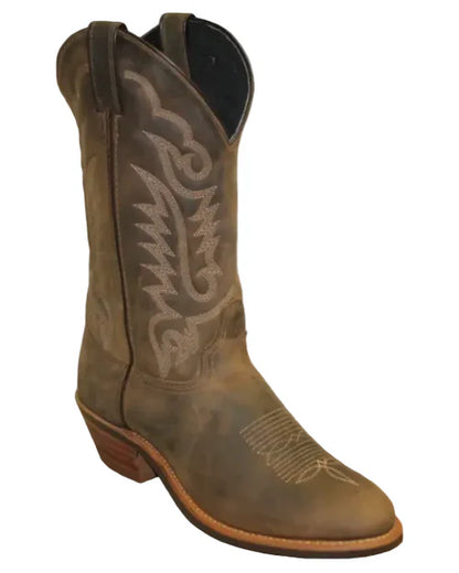 Abilene Distressed Brown Large Round Toe