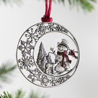 Evergreen Joyful Traditions Ornament Pewter Snowman