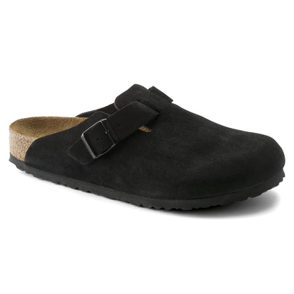 Birkenstock Boston Black Suede SFB R