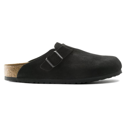 Birkenstock Boston Black Suede SFB R