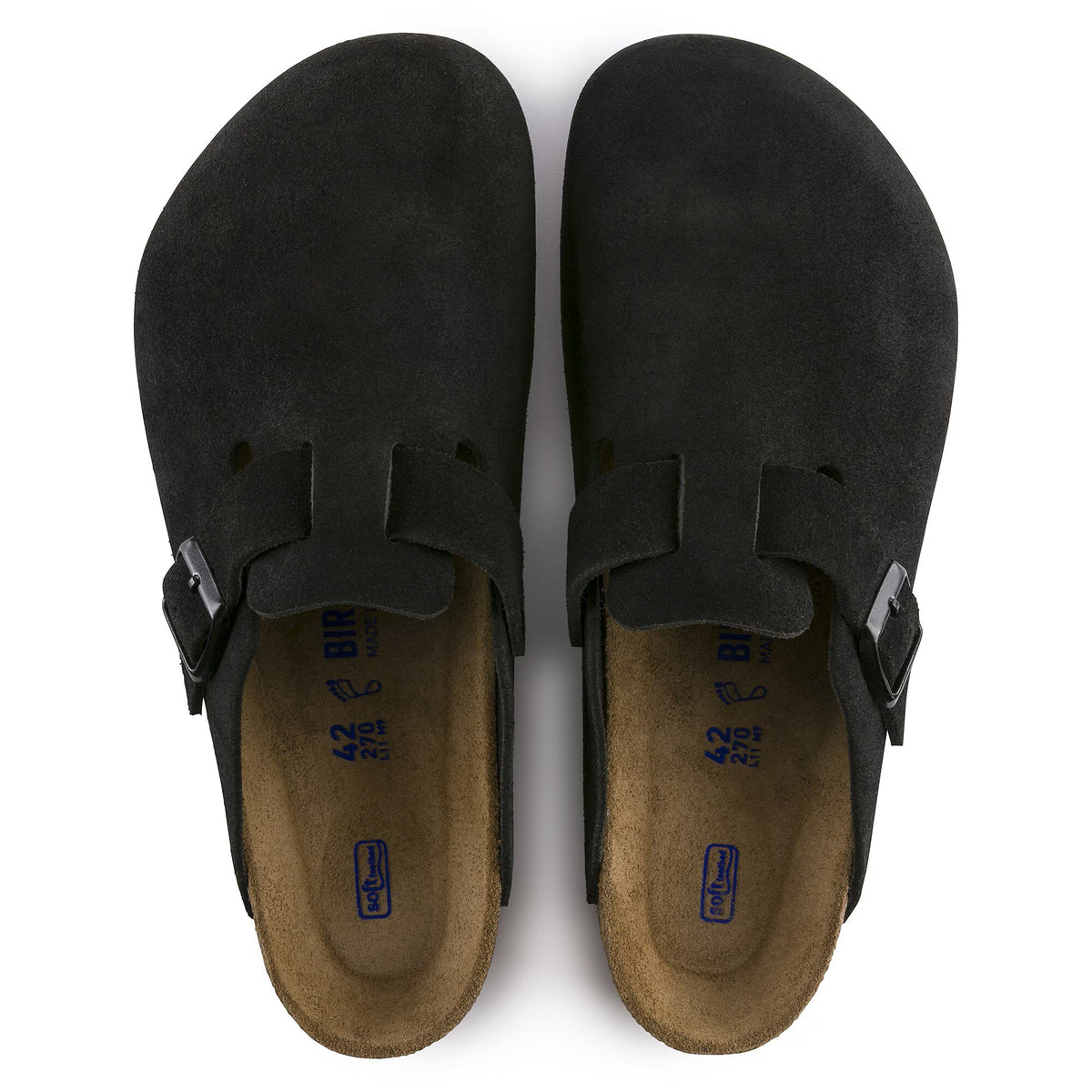 Birkenstock Boston Black Suede SFB R