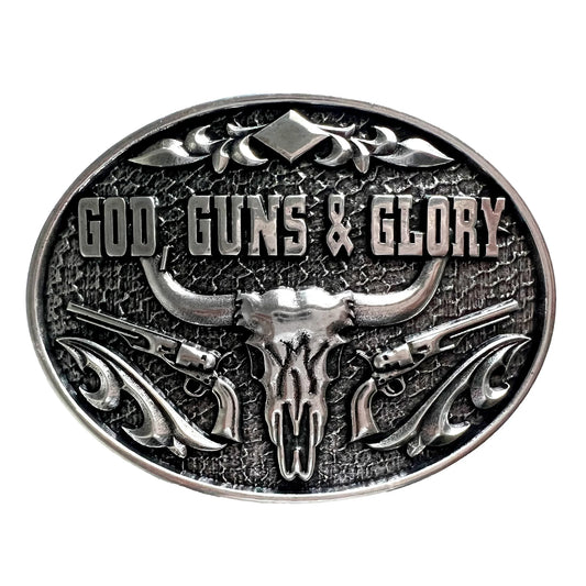 Andwest God Guns & Glory Buckle