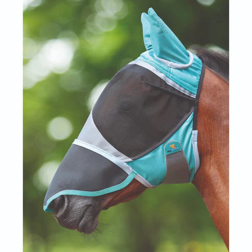 FlyGuard Pro Deluxe Fly Mask With Ears & Nose