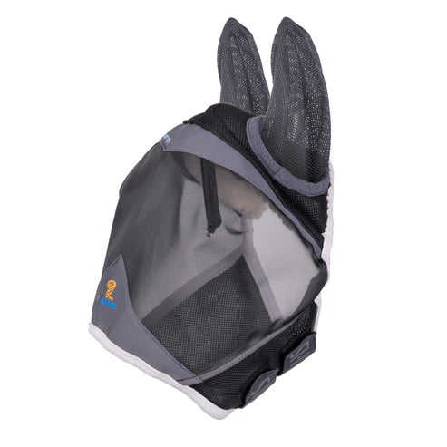 FlyGuard Pro Air Motion Fly Mask with Ears Dark Grey