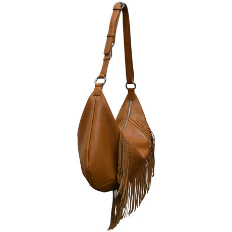 ili NY Western Fringe Medium Crescent Bag