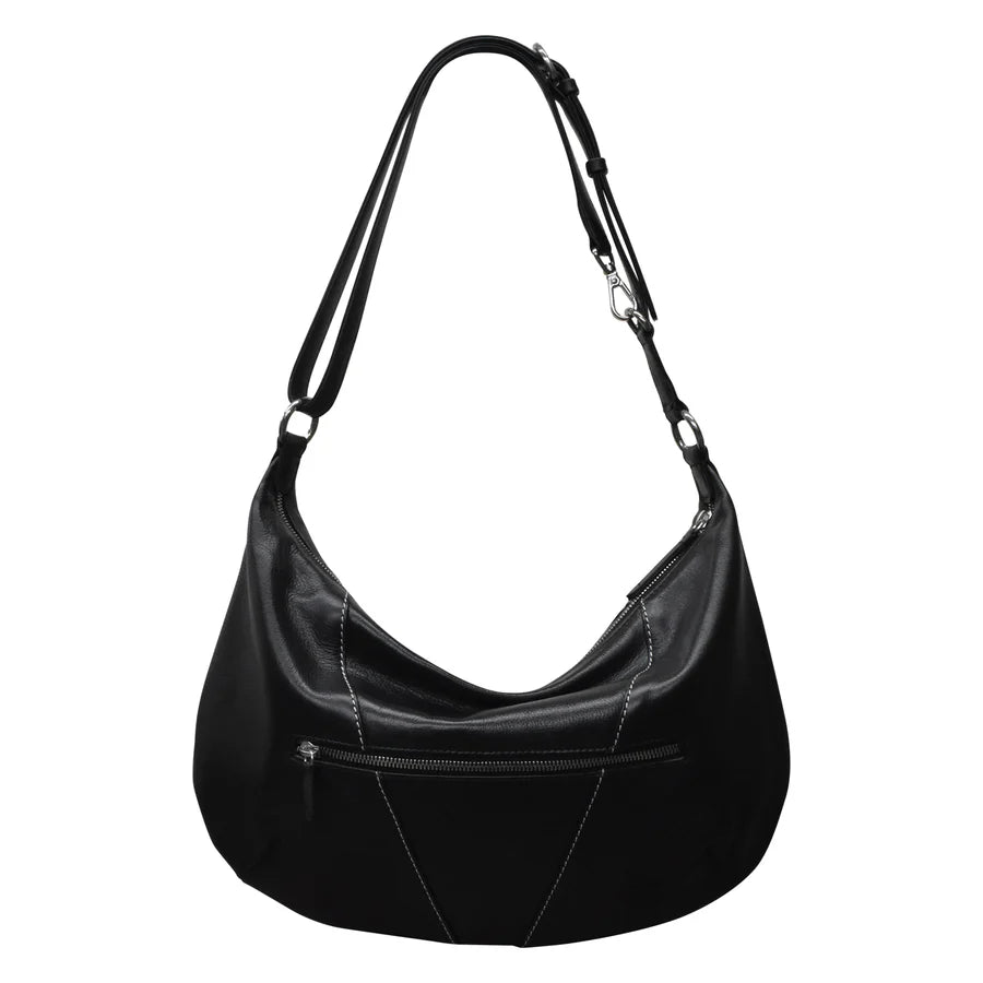 ili NY Western Fringe Medium Crescent Bag