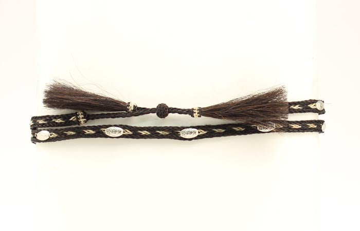 Twister Horsehair With Conchos Hatband
