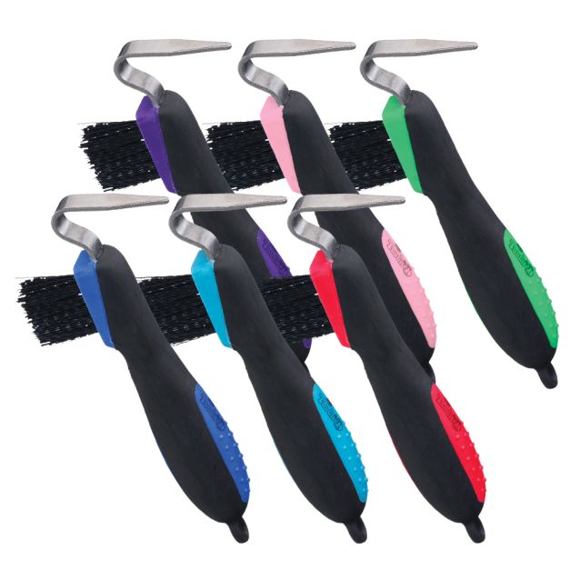 Tough 1 Great Grip Hoof Pick with Brush