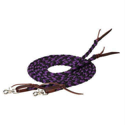 Weaver Braided Split Reins 1/2"X8'