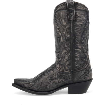 Laredo Garrett Distressed Black Snip Toe