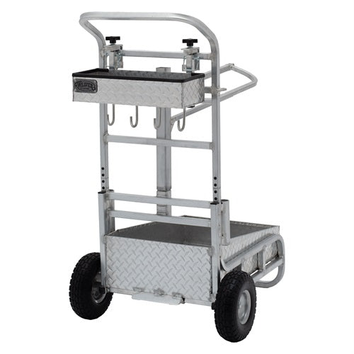 Weaver Rolling Barn Utility Cart with Saddle Rack & Grooming Basket