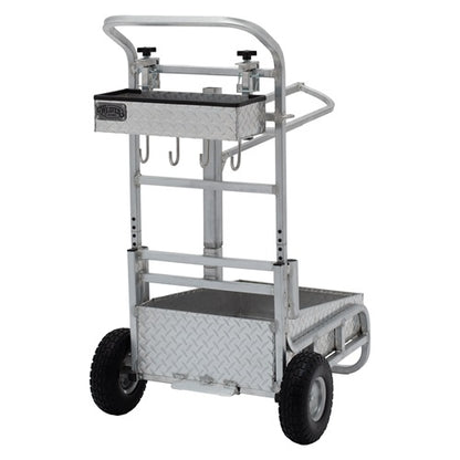 Weaver Rolling Barn Utility Cart with Saddle Rack & Grooming Basket