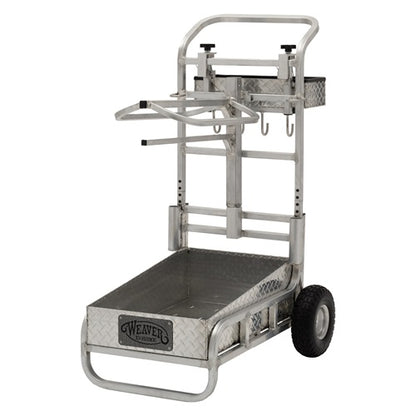 Weaver Rolling Barn Utility Cart with Saddle Rack & Grooming Basket