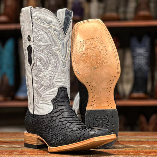 Tanner Mark Giant Black Python/White