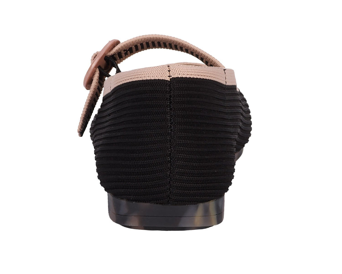 Ros Hommerson Naomi Black Taupe Knit