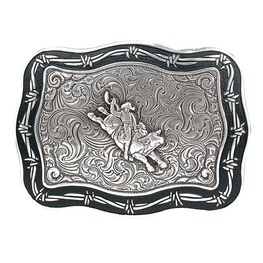 Crumrine Barbed Wire Bull Rider Buckle