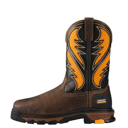 Ariat Intrepid Venttek Cocoa Brown/Work Orange Composite Toe EH