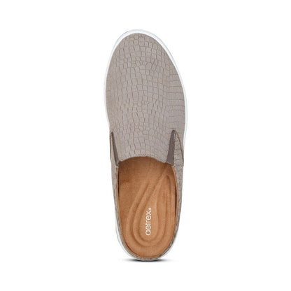 Aetrex Sneaker Mule Sasha Taupe