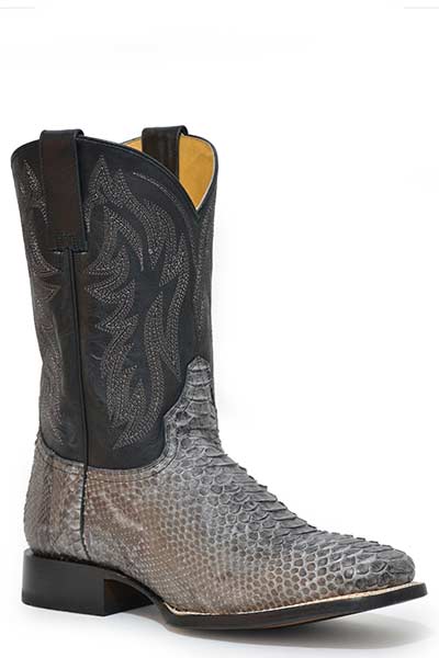 Roper Grey Python Square Toe