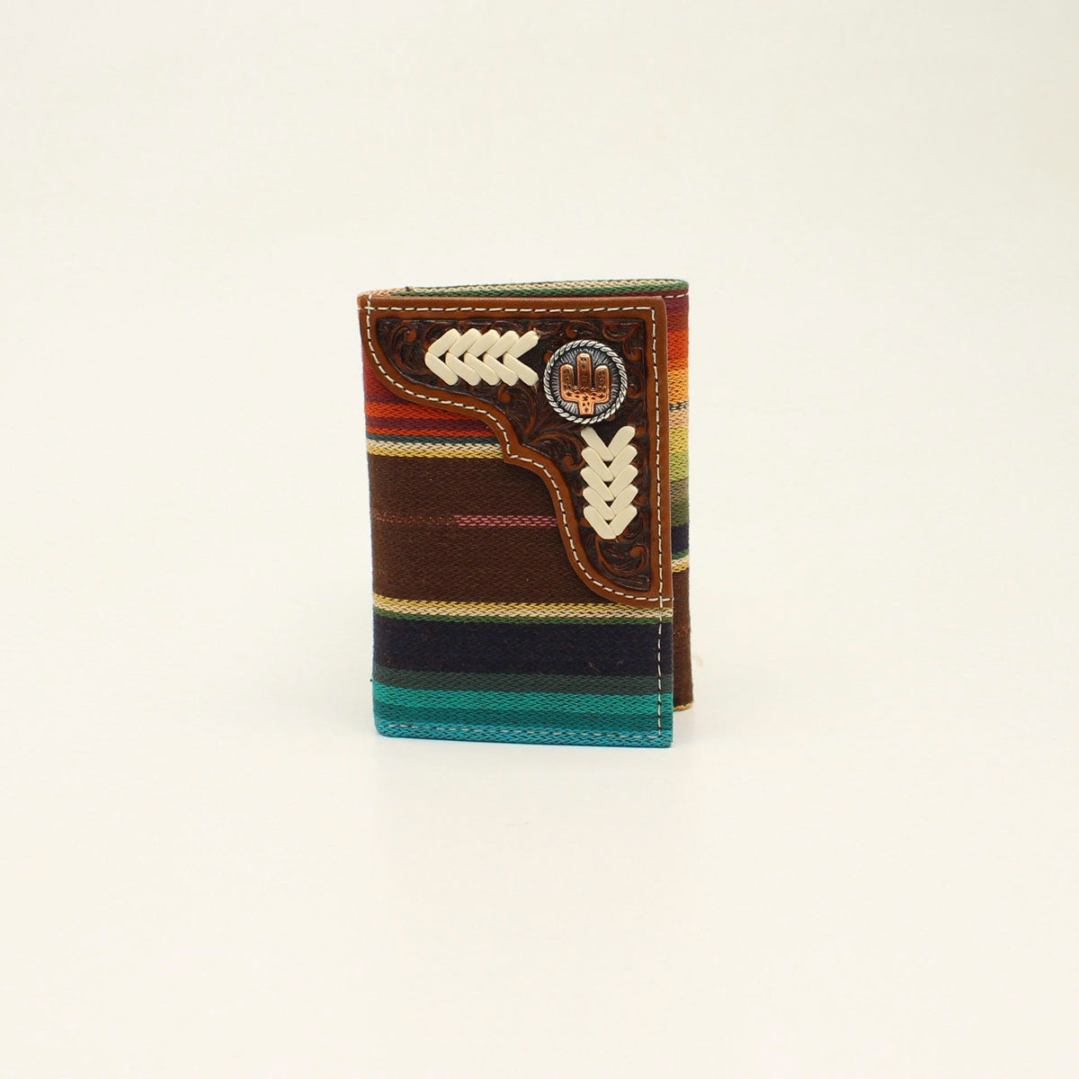 Nocona Serape Cactus Concho Trifold Wallet