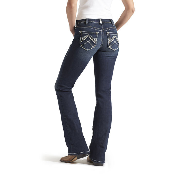 Ariat Mid Rise Boot Cut Whipstitch Ocean