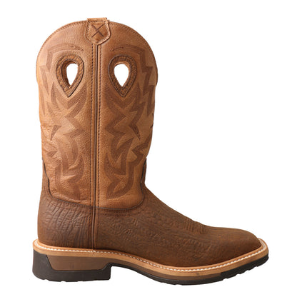 Twisted X Lite Boot Dark Brown/Tan Composite Toe Waterproof EH