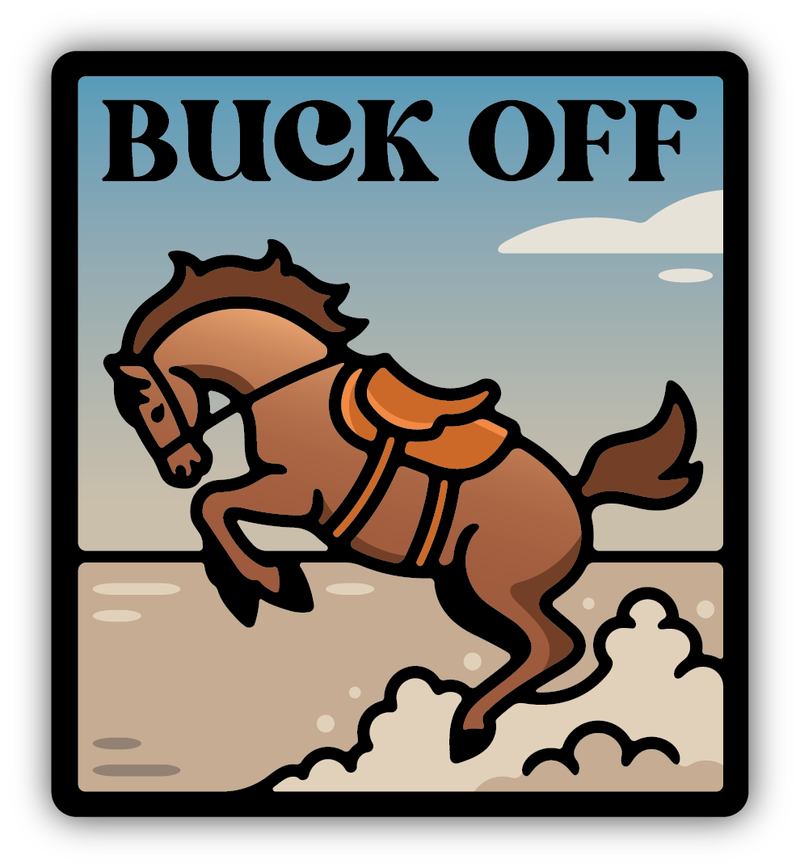 Stickers Northwest Buck Off Bronco