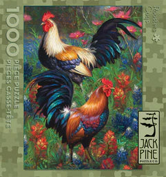 Outset Roosters 1000 Piece Puzzle