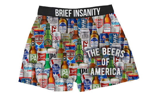 Brief Insanity Beers of America Boxers