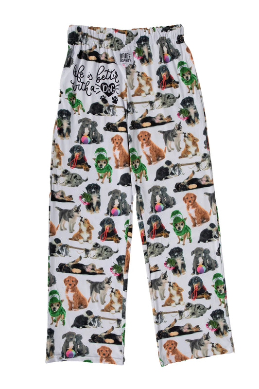 Brief Insanity Life is Better with a Dog Lounge Pants